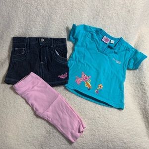 Three Piece Pink Panther Outfit - 6 months